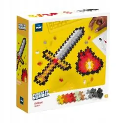 KLOCKI PLUS-PLUS PUZZLE BY NUMBERS PRZYGODA 250 ELEMENTÓW MIECZ 5+