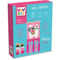 MAKRAMA LAMA ZESTAW DO HAFTOWANIA DLA DZIECI WOW BOX 7+