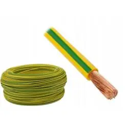 PRZEWÓD INSTALACYJNY LGY 6 MM² H07V-K 450/750V ZIELONO-ŻÓŁTY 100M