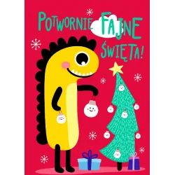 KARNET B6 BROKATOWY. POTWORNIE FAJNE ŚWIĘTA