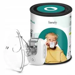 NEBULIZATOR PRZENOŚNY LIONELO NEBI AIR MASK 6 ML 2 MASKI USTNIK ETUI