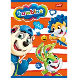 BAMBINO ZESZYT A5 16 KARTEK LINIA DWUKOLOROWA