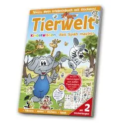 STICKER-ÜBUNGSBUCH - TIERWELT LERNSPASS
