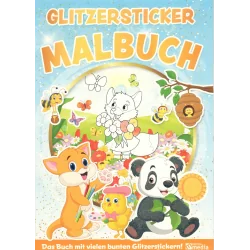 GLITZERSTICKER MALBUCH