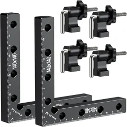 ŚCISK STOLARSKI KĄTOWY 90° BLOK POZYCJONUJĄCY 140 MM ALUMINIUM