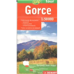 GORCE MAPA TURYSTYCZNA 1 : 50 000