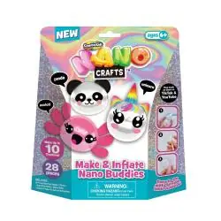 NANO CRAFT MAKE & INFLATE NANO BUDDIES ZESTAW KREATYWNY BAŃKI SQUISHIE 6+