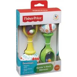 GRZECHOTKI MARAKASY 2 SZT DLA MAŁYCH RĄCZEK FISHER-PRICE 3M+