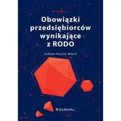 OBOWIĄZKI PRZEDSIĘBIORCÓW WYNIKAJĄCE Z RODO