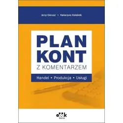 PLAN KONT Z KOMENTARZEM. HANDEL, PRODUKCJA, USŁUGI