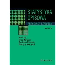 STATYSTYKA OPISOWA. PRZYKŁADY I ZADANIA