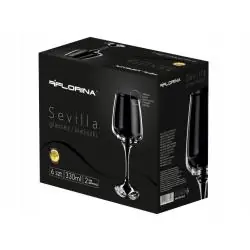 KIELISZKI SEVILLA DO WINA BIAŁEGO 6 SZTUK 330 ML FLORINA II GATUNEK