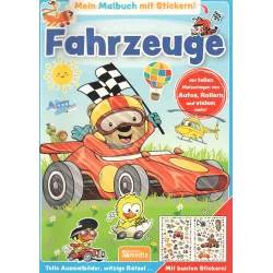 MEIN MALBUCH MIT STICKERN! FAHRZEUGE