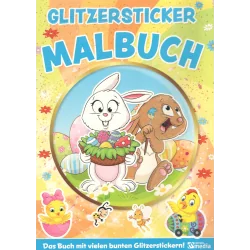 GLITZERSTICKER MALBUCH