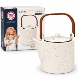 IMBRYK PORCELANOWY GEMMA 1100 ML DREWNIANY UCHWYT MG HOME