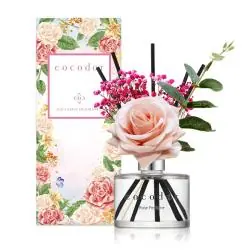 DYFUZOR DO DOMU FLOWER ROSE 200 ML ZAPACH RÓŻANY Z PATYCZKAMI
