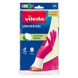 RĘKAWICE VILEDA UNIVERSAL STANDARD ROZMIAR M Z BAWEŁNIANĄ WYŚCIÓŁKĄ