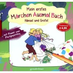 MEIN ERSTES MÄRCHENAUSMALBUCH MIT PINSEL UND FARBPALETTE: HÄNSEL UND GRETEL