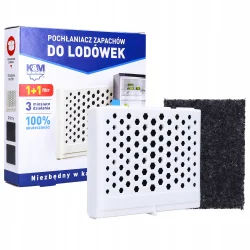 POCHŁANIACZ ZAPACHÓW SMELLFREE DO LODÓWKI ADAPTER + 2 FILTRY