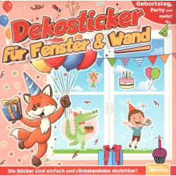 DEKOSTICKER FUR FEBSTER WAND. DIE STICKER SIND EINFACH UND RUCKSTANDSLOS ABZIEHBAR!