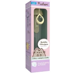 BUTELKA FILTRUJĄCA PUSHEEN SOFT 500 ML 2 FILTRY + NAKLEJKI