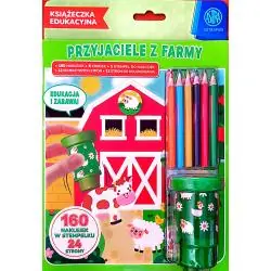 PRZYJACIELE Z FARMY KSIĄŻECZKA EDUKACYJNA + NAKLEJKI, KREDKI, STEMPEL