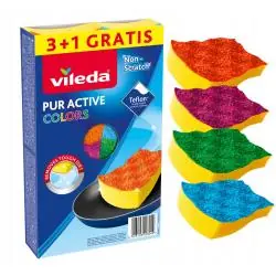 ZMYWAKI VILEDA PUR ACTIVE COLORS 4 SZT.