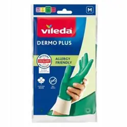 RĘKAWICZKI VILEDA DERMO PLUS Z BAWEŁNIANĄ WYŚCIÓŁKĄ ROZMIAR M