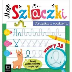MOJE SZLACZKI KSIĄŻKA Z ROWKAMI WZORY 3D ZABAWY GRAFOMOTORYCZNE