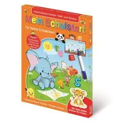 MEIN SCHULSTART FÜR KLEINE ENTDECKER! ABWISCHBARE KARTEN MIT STIFT + STICKER