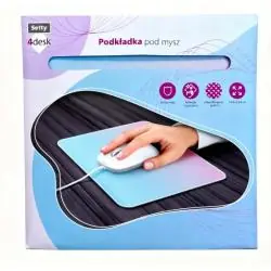PODKŁADKA POD MYSZ PASTELOWA ZIELONA RÓŻOWA ANTYPOŚLIZGOWA