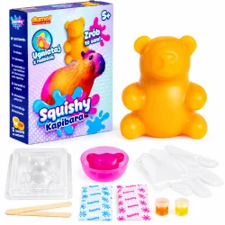 ZESTAW KREATYWNY ZRÓB TO SAM SQUISHY KAPIBARA 5+
