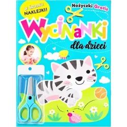 KOTEK. WYCINANKI DLA DZIECI + NOŻYCZKI