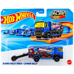 HOT WHEELS TRACK FLEET SCANIA RALLY TRUCK CAMION DE RALLYE
