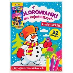 BAŁWAN KOLOROWANKI DLA NAJMŁODSZYCH + KREDKI