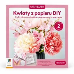 KWIATY Z PAPIERU KREPOWANEGO ZESTAW KREATYWNY