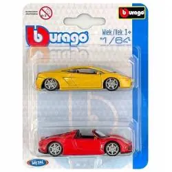 LAMBORGHINI GALLARDO PORSCHE 918 SPYDER 1:64 BBURAGO 3+