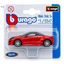PEUGEOT RCZ CZERWONY 1:64 BBURAGO 3+