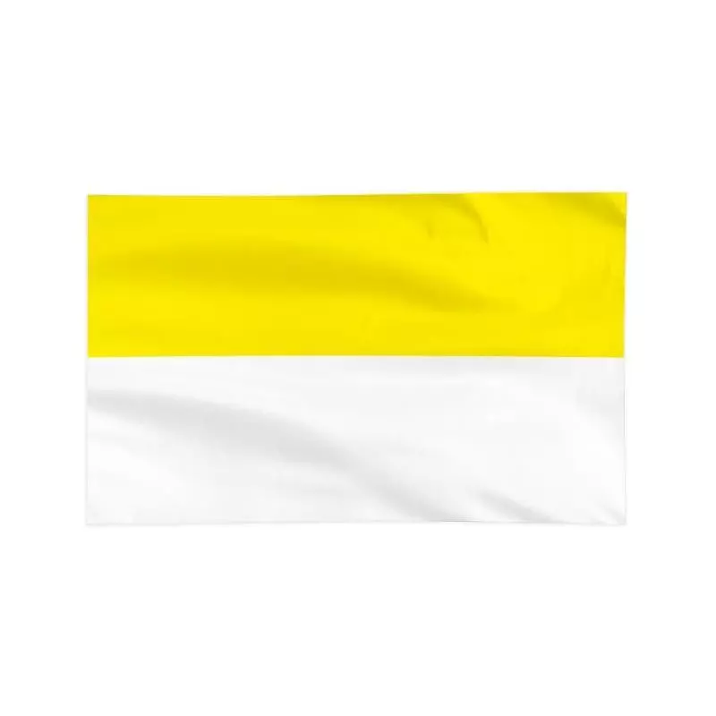 FLAGA PAPIESKA 112X70 CM ŻÓŁTO BIAŁA