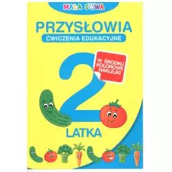 PRZYSŁOWIA 2-LATKA ĆWICZENIA EDUKACYJNE Z NAKLEJKAMI - Damidos