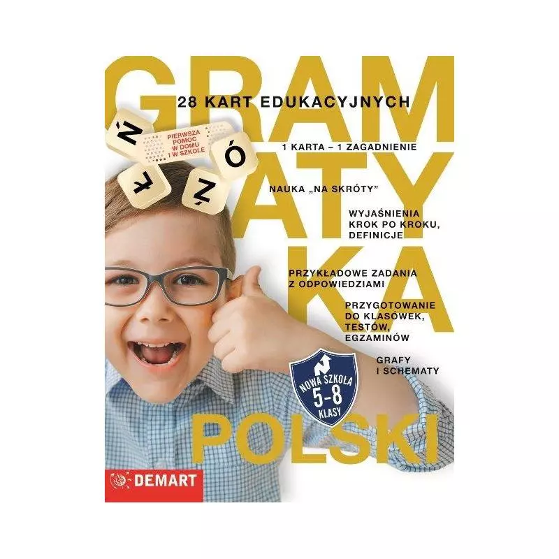 28 KART EDUKACYJNYCH JĘZYK POLSKI GRAMATYKA