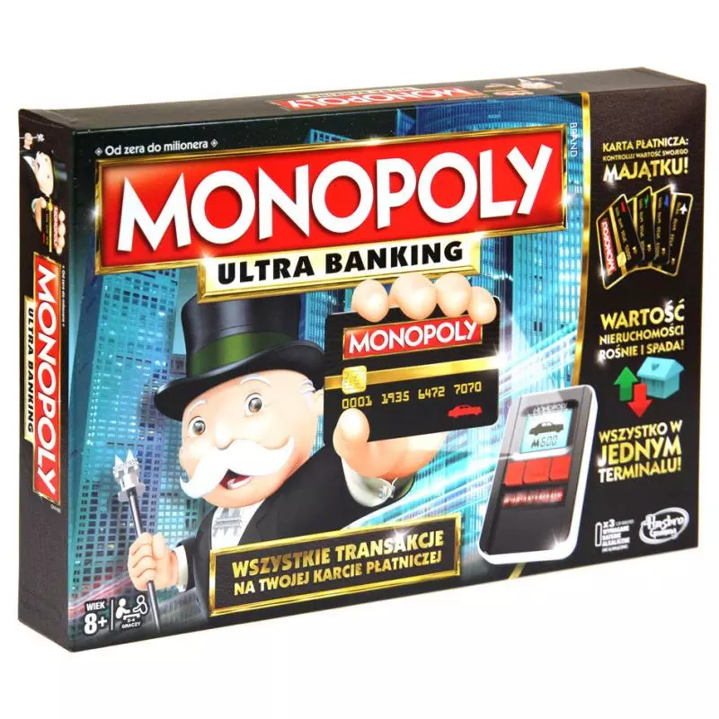 MONOPOLY ULTRA BANKING GRA PLANSZOWA 8+ - Hasbro