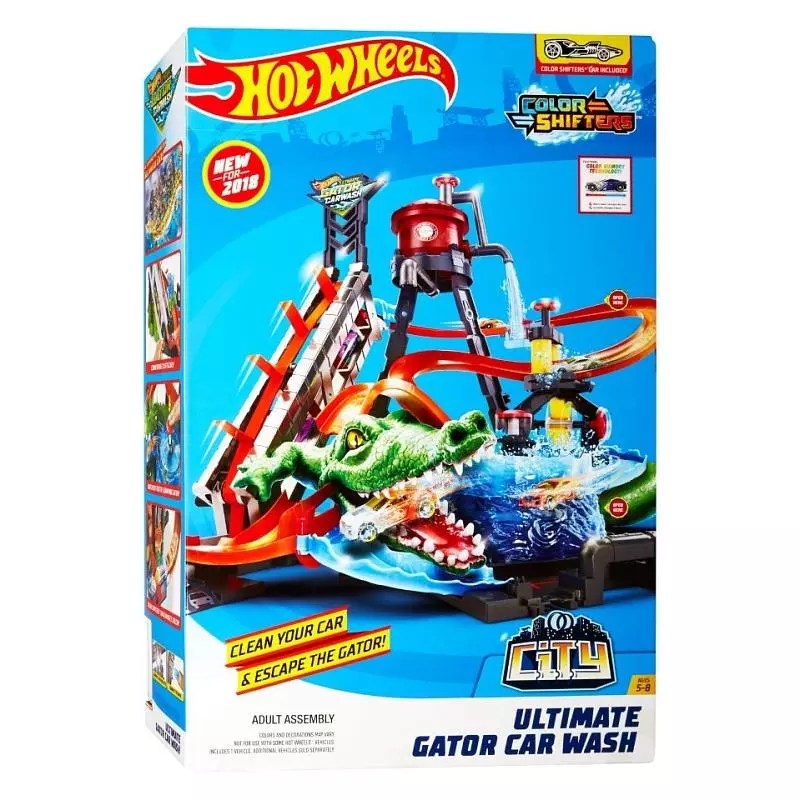 HOT WHEELS CITY MEGAMYJNIA ATAK KROKODYLA FTB67 5+