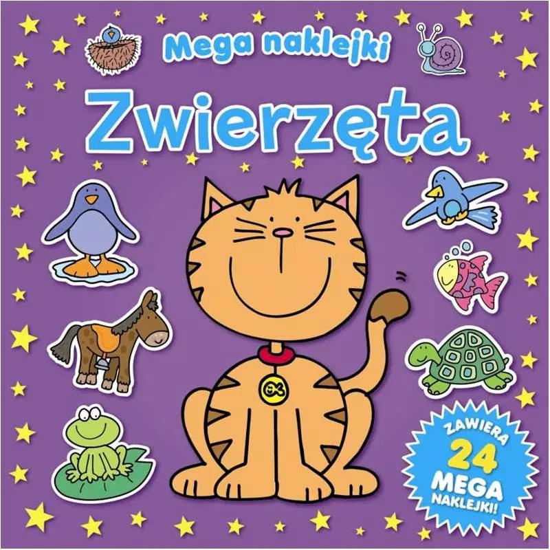 ZWIERZĘTA KOLOROWANKA MEGA NAKLEJKI - Smart Books