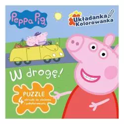 ŚWINKA PEPPA W DROGĘ UKŁADANKA KOLOROWANKA PUZZLE - Media Service Zawada