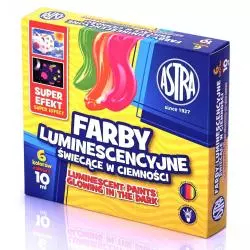 FARBY PLAKATOWE 6 KOLORÓW LUMINESCYJNE 