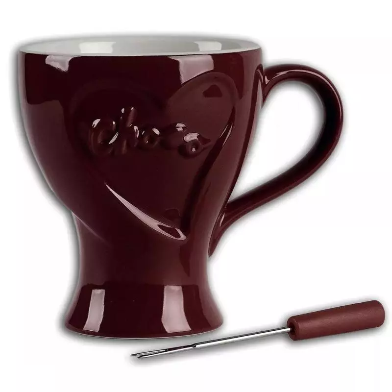 ZESTAW DO CZEKOLADOWEGO FONDUE BRĄZOWY