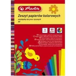 ZESZYTY PAPIERÓW KOLOROWYCH 10 KOLORÓW HERLITZ A5 - Herlitz