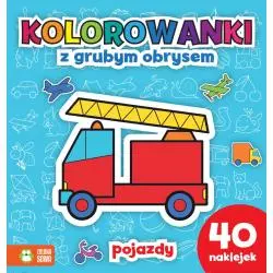 POJAZDY KOLOROWANKI Z GRUBYM OBRYSEM 1+ - Zielona Sowa