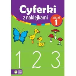 CYFERKI Z NAKLEJKAMI ZESZYT 1 4+ - Zielona Sowa